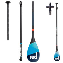 RED PADDLE CARBON FULL 100% 3 PARTS LEVERLOCK